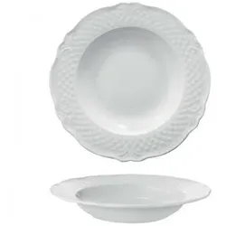 Saturnia Malaga Tiefer Teller 23 cm Weiß