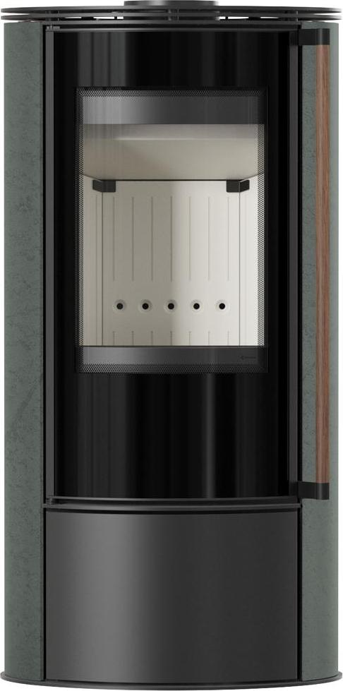 Ofen KRATKI ERIK Ø150 5,5kW SERPENTINO Stahl Verschluss Griff Jatoba