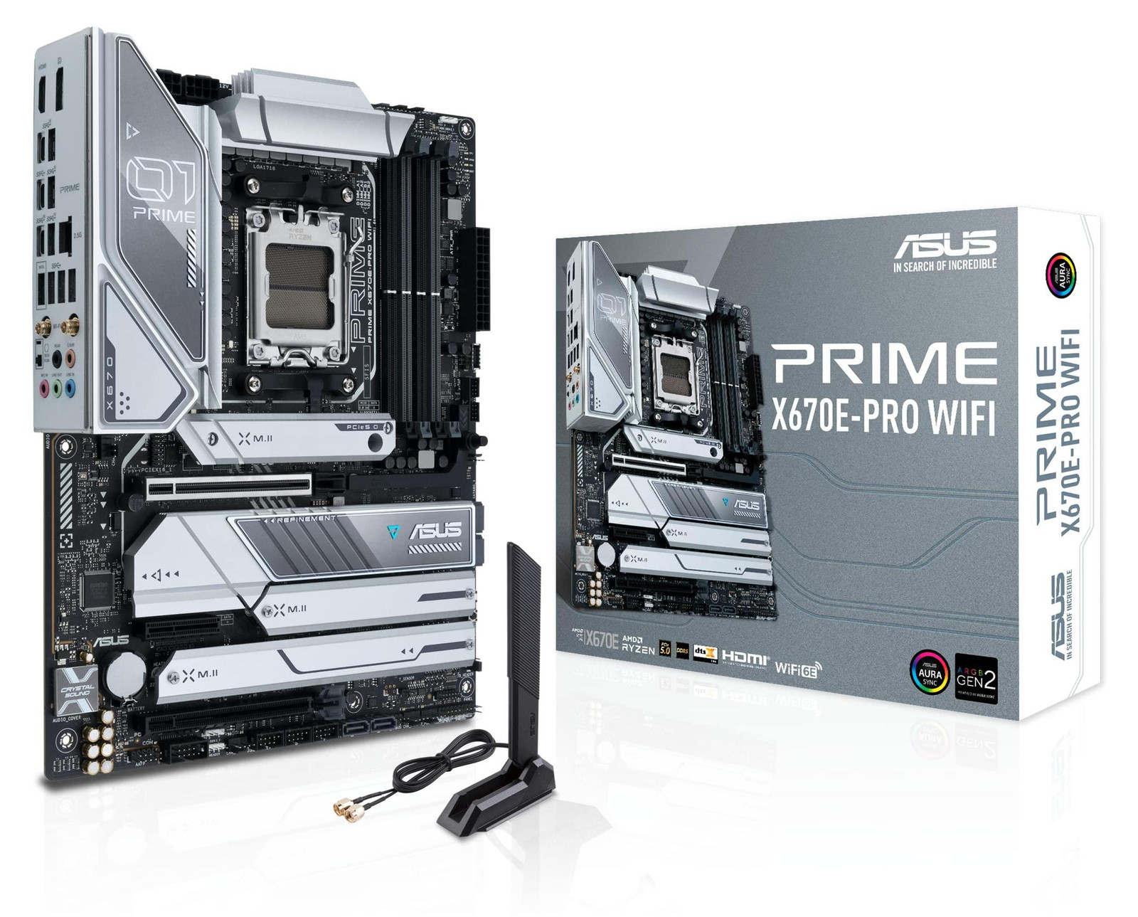 Asus PRIME X670E-PRO WIFI moederbord AM5 PCIe 5.0