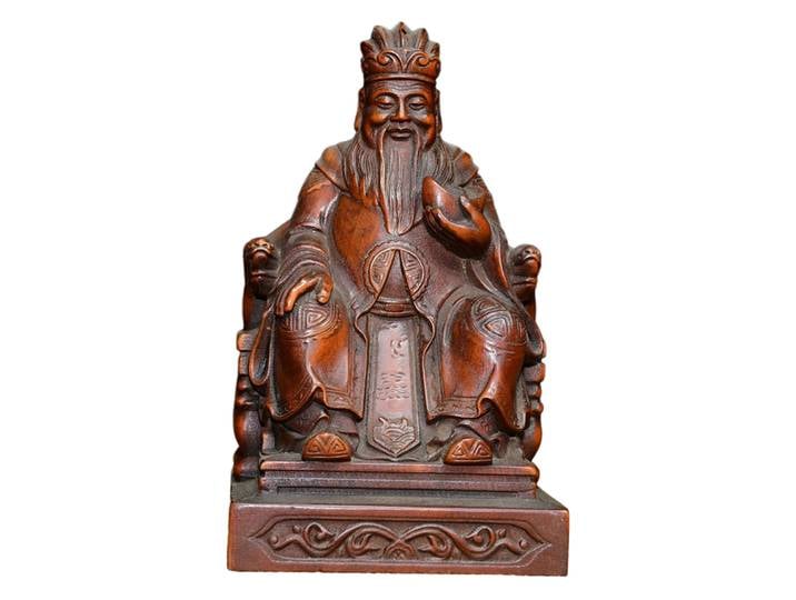 Statues figurines en bois prospérité bénédiction abondance Protection harmonie félicité plénitude bon augure cadeau Piano à collectionner