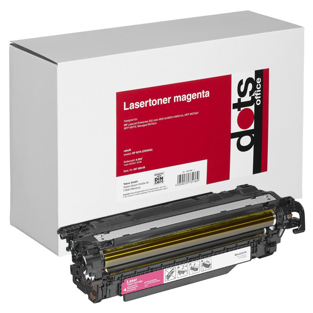 dots Toner kompatibel zu HP 507A (CE403A) magenta 1232,0006-DOTS