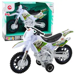 Motocross Offroad-Fahrt Lichter Sounds Weiß