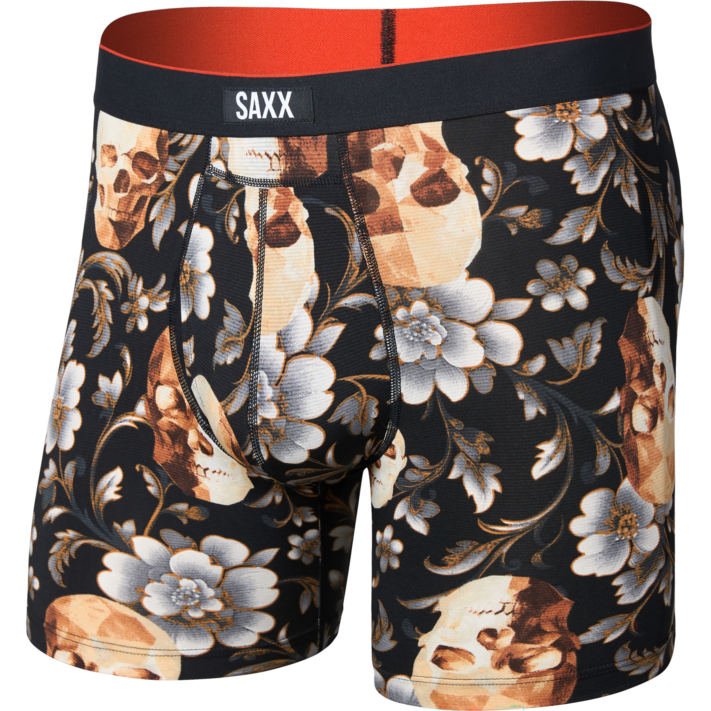 Saxx Underwear Multi Sport Mesh Fly Boxer Herren Kurze Unterhose braun Größe S Elastisch