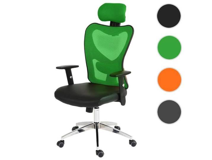 Fauteuil de bureau américain Atlanta similicuir ~ vert