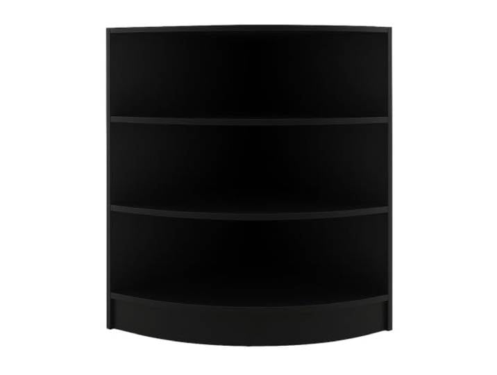Monster Shop Eck-Ladentheke Schwarz LM60 – Modulares und Aufbewahrungsregal aus MDF mit Melaminbeschichtung – Offene Front – 3 Innenregale – Empfang, Mode- oder Schmuckgeschäft – 60 x 90 x 60
