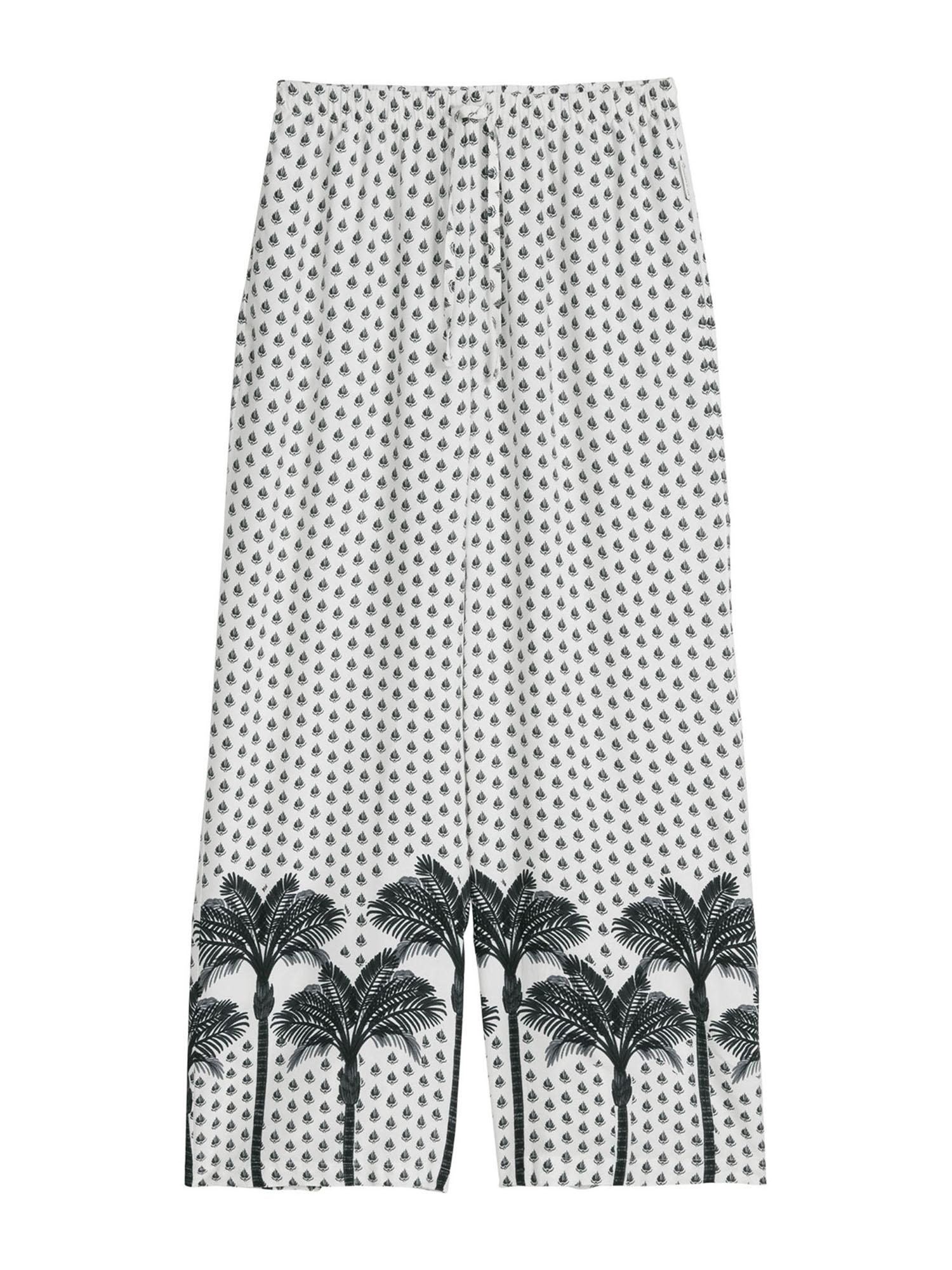 Marc O'Polo Damen Strandhose Palm Border GeoÜberziehhose, Cover-up Hose, Coverup Hose