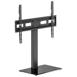 Lakuda TV-Tischständer mit Kabelfixierung und Drehfunktion, 40 kg. 37" - 75" (40 kg, 37" - 75"), TV Ständer, Schwarz
