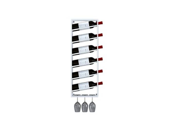 Weinregal, Stark und stabil, platzsparend, for Restaurants, Wohnzimmer, Bars(White,Medium)