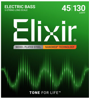 Elixir 14202 Nanoweb 5-String Light