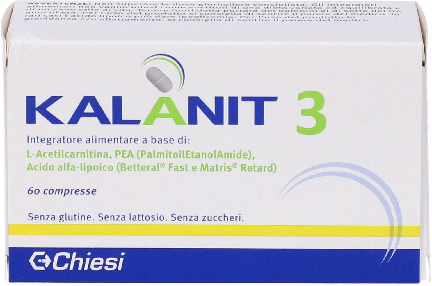 CHIESI ITALIA SpA Chiesi, Kalanit 3, 60 Compresse