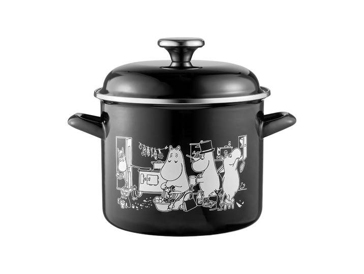 Muurla Marmite émaillée Mumin avec couvercle haut 3,5 L Cuisine