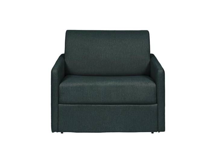 Fauteuil convertible express en tissu texturé vert sapin - Matelas 14 cm CALIFE
