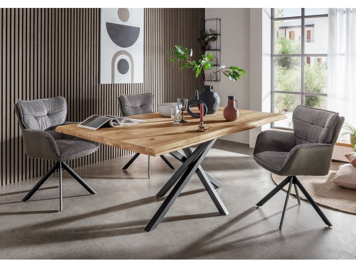 Infantil Esstisch 19 180x4x100 cm Schwarz/Mikado