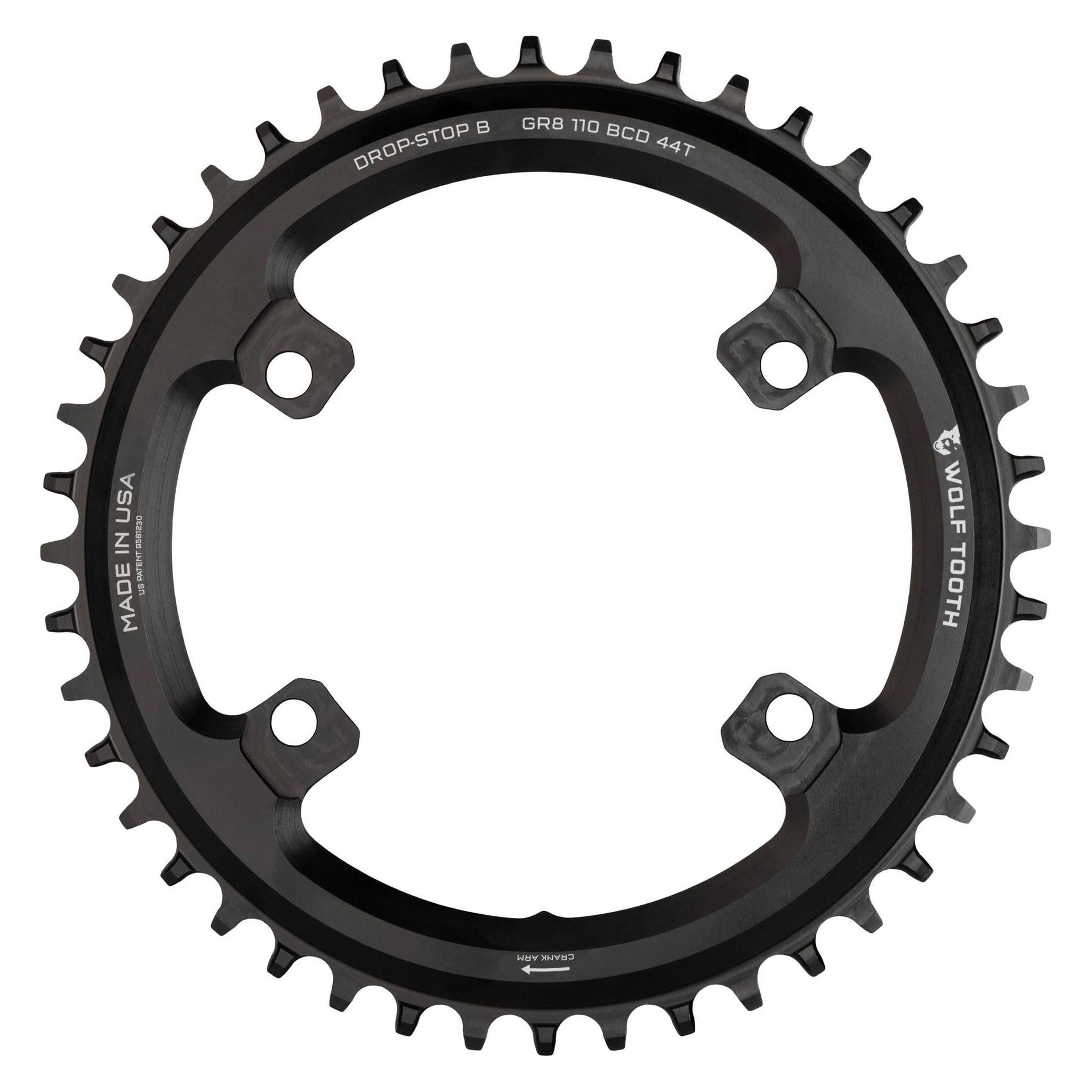 Wolf Tooth Kettenblatt Ø110mm BCD 4-Loch Shimano GRX (44) (SH11044-GR)
