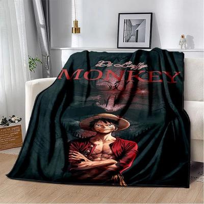 Uplift Picks One Piece Anime Flannel Throw Blanket Soft 3D Printed Bed Cover f 150x200cm
