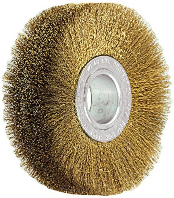 Lessmann Draht-Rundbürste Messingdraht 0,15 mm, Bürsten-⌀xBesatzbreite: 80X22 mm (302532)