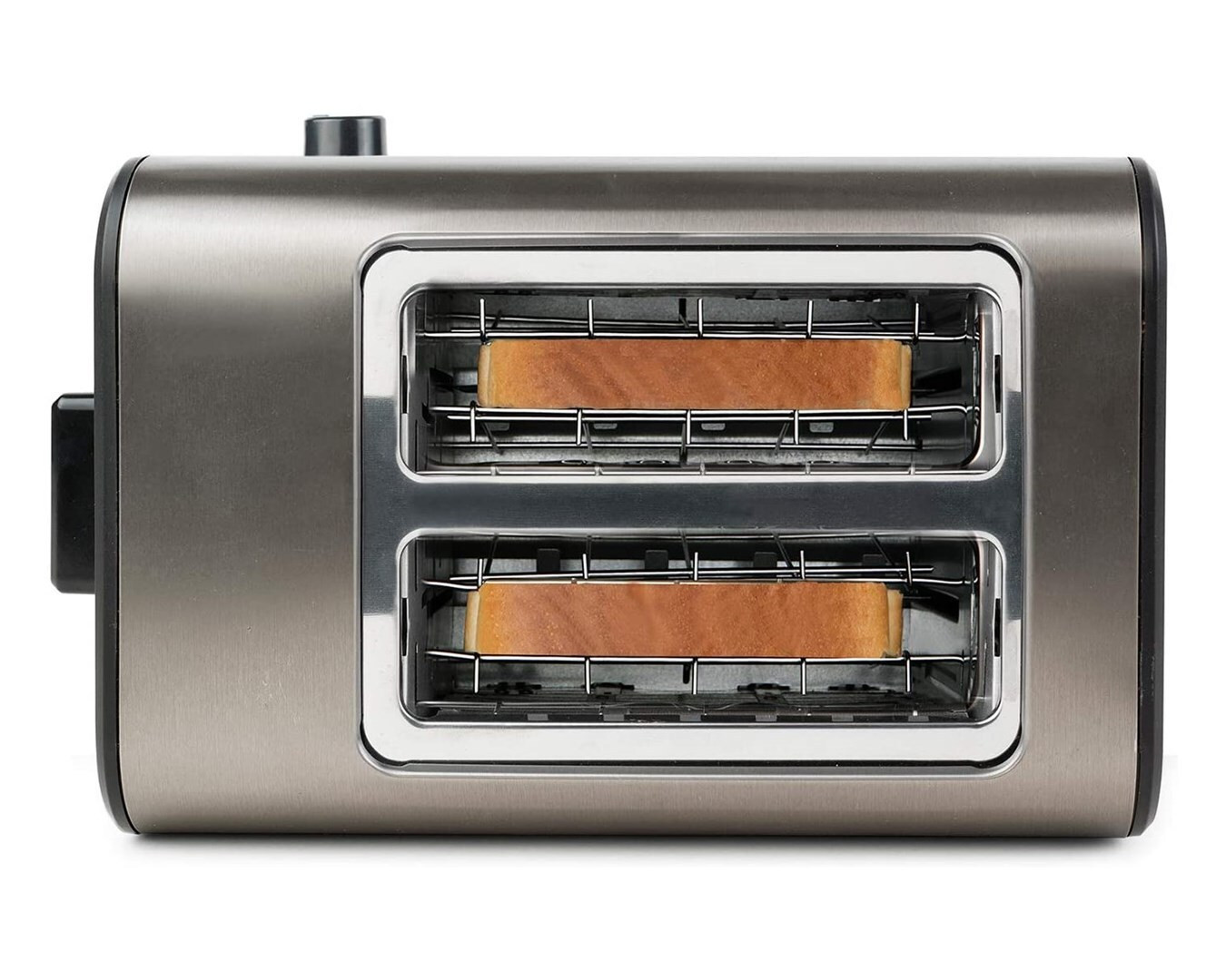 Black+Decker BXTO900E broodrooster met dubbele sleuven, 900W, roestvrij staal