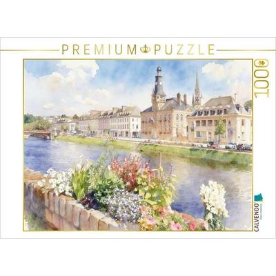CALVENDO Puzzle Blick auf Brest | 1000 Teile Lege-Größe 64x48cm Foto-Puzzle für glückliche Stunden