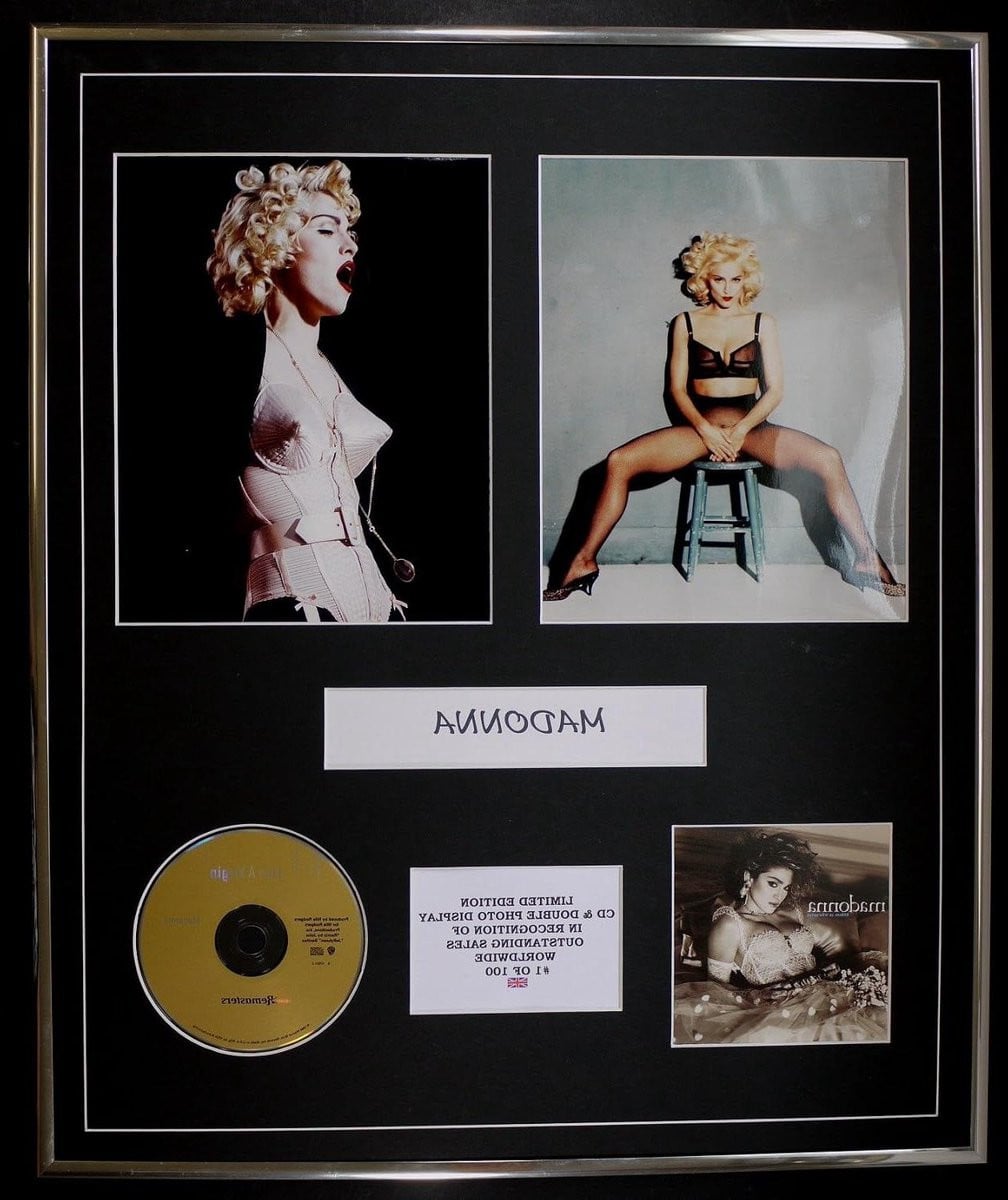CD Dubbel Foto Display voor Muziek Memorabilia met Certificaat van Authenticiteit, 60 x 50 cm