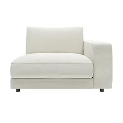 Jette Home Element Einsitzer Armlehne rechts in Cord Modulsofa Sila ¦ weiß ¦ Maße (cm): B: 125 H: 85 T: 127.0