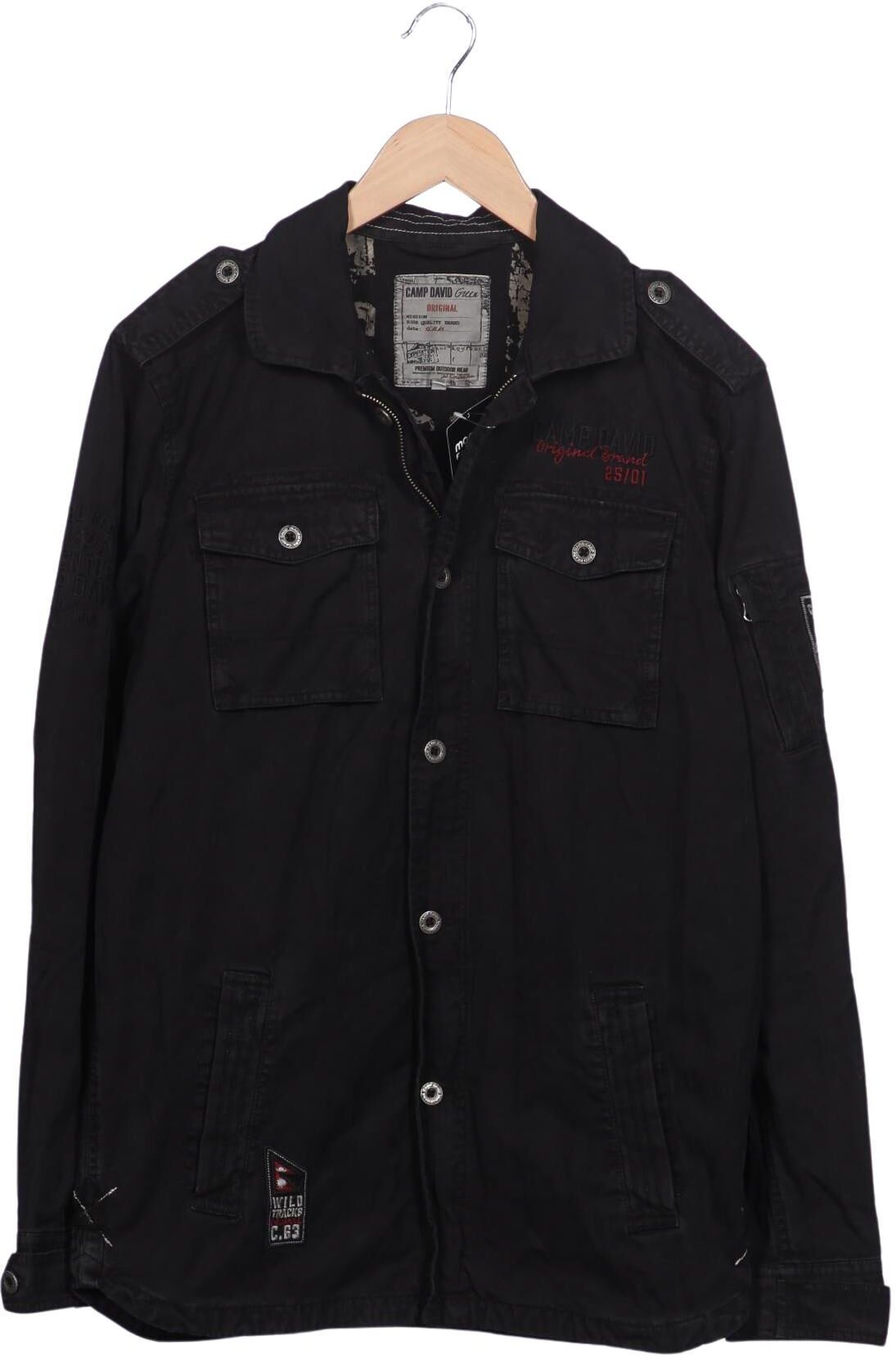 Camp David Herren Jacke, Schwarz, Gr. M, Baumwolle - Second Hand