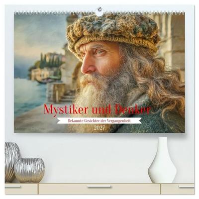 Mystiker und Denker - Bekannte Gesichter der Vergangenheit (hochwertiger Premium Wandkalender 2027 DIN A2 quer), Kunstdruck in Hochglanz