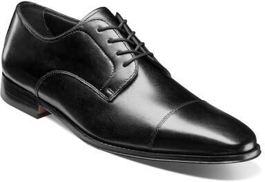 Florsheim Jacobi Cap Toe Oxford Shoes - Mens 10.5 Black Oxford W