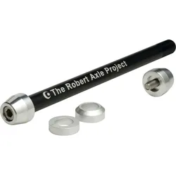 Trainer Axle - Steckachse für Rollentrainer, The Robert Axle Project, Enthaltene Spacer: 6 mm Flat, 6 mm Tapered, Größe: M12x1.0 160/167/172 , Farbe: Schwarz, Gewicht: 82 g, VE: 1 Stk.