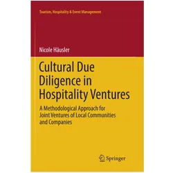 Cultural Due Diligence in Hospitality Ventures, Fachbücher von Nicole Häusler