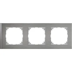 M-Pure, Decor Rahmen, 3fach, Edelstahl