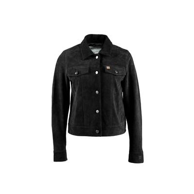 Outdoorjacke STILL NORDIC "Still Nordic Jacket Hayley", Damen, Gr. M, schwarz, Obermaterial: 100% Leder, Jacken Outdoorjacke