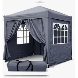 QUICK STAR Faltpavillon 2x2m Smoky Grau