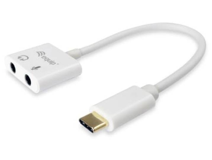 Equip usb type c naar audio adapter