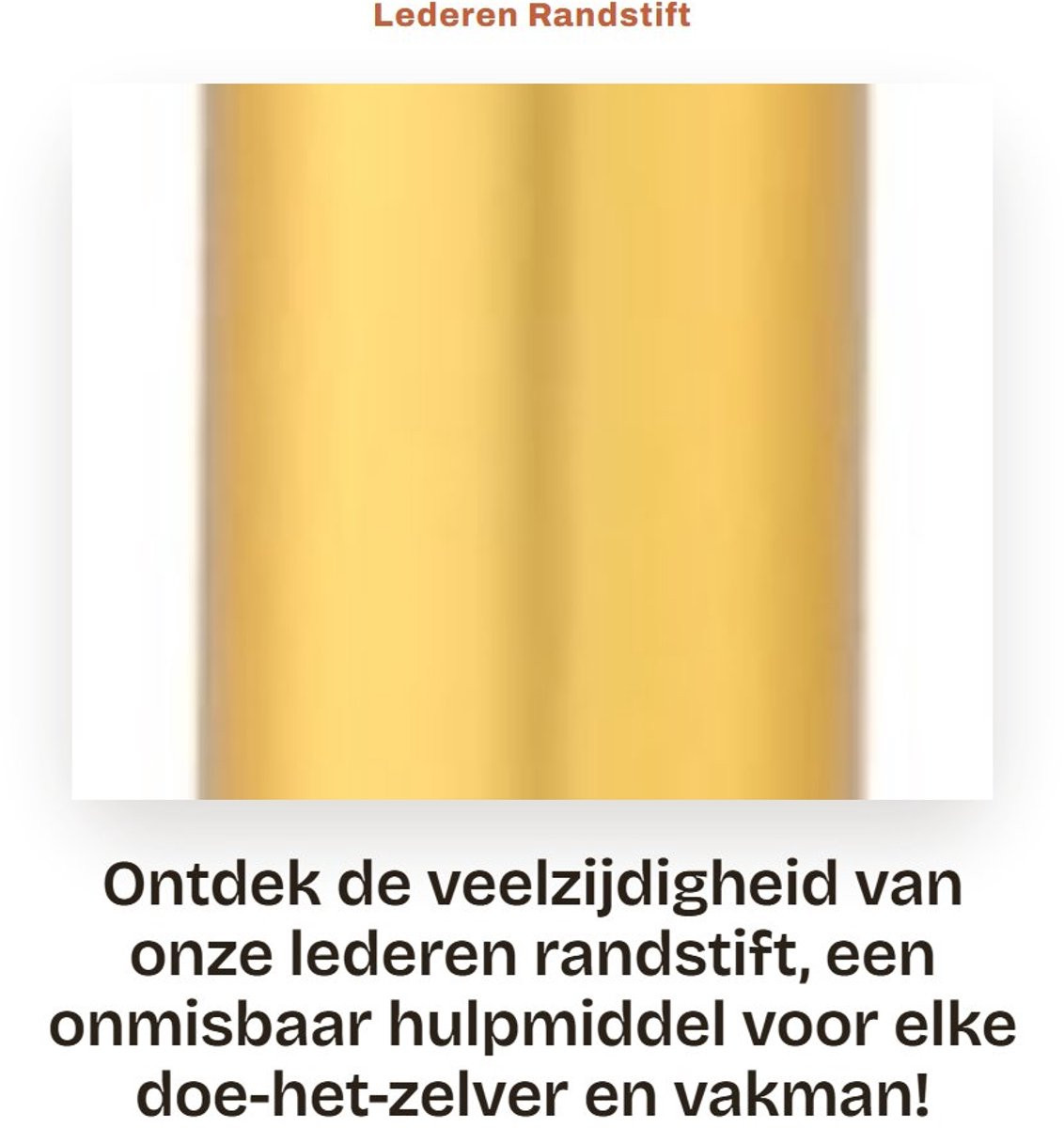 Dailygoods Randstift Olie-applicator Messing Randroller voor Leer en Schilderen