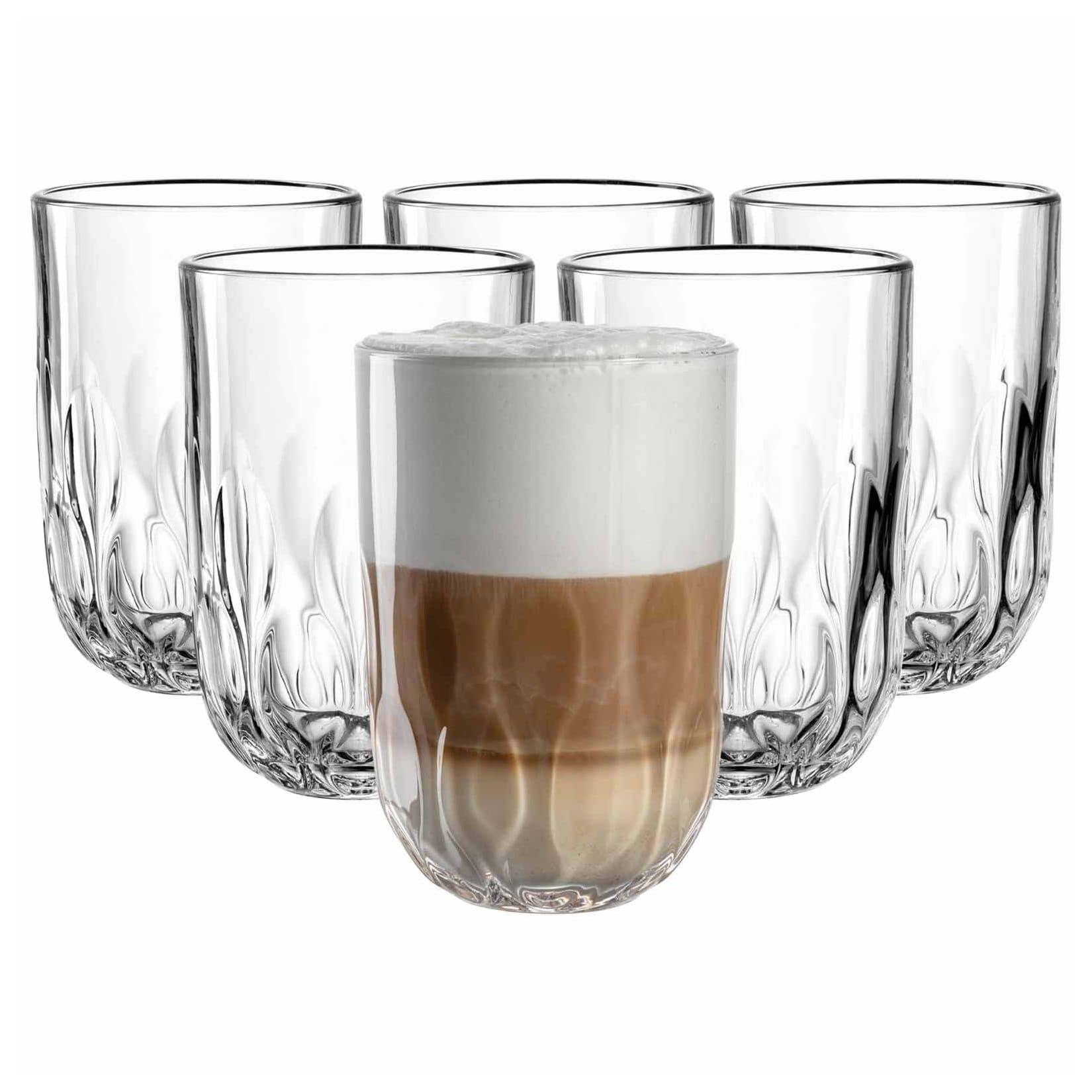 Leonardo Latte Macchiato Gläser (3) Gocce 390 ml 6er Set