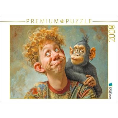 CALVENDO Puzzle Humorvolle Cartoons | 2000 Teile Lege-Größe 90x67cm Foto-Puzzle für glückliche Stunden