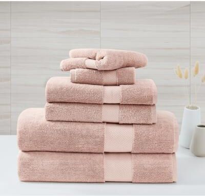 Borghese Roma Oversized Luxe Turkish Cotton 6 Piece Towel Set