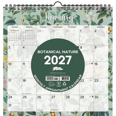 Botanical Nature 2027 12 X 12 Spiral Wall Calendar