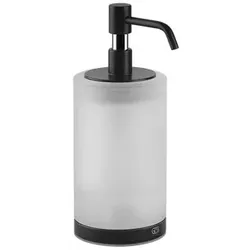 Gessi Emporio Seifenspender, Standversion, Behälter aus satiniertem Glas, 38839299, Farbe: Schwarz XL