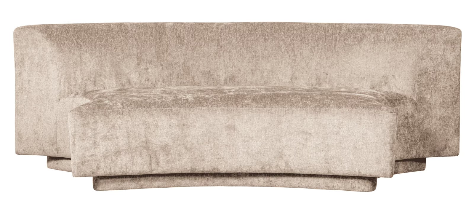 BePureHome WOOOD Popular Modulaire 2-zits Bank, Chenille, Naturel