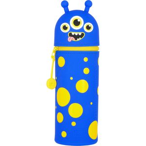 Legami Federmäppchen Kawaii 2-in-1 Monster, KA0020, Schlamperetui, aus Kunststoff, blau / gelb