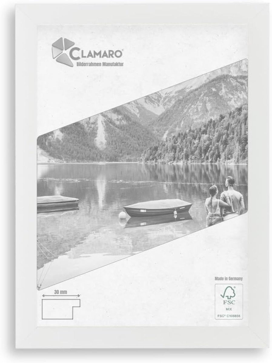 Fotolijst Collage Frame Mat Wit 25x55 cm