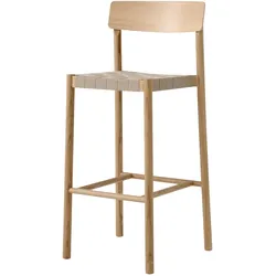 &Tradition Betty TK15 Barhocker, höhe 75 cm, eiche natur / gewebe natur
