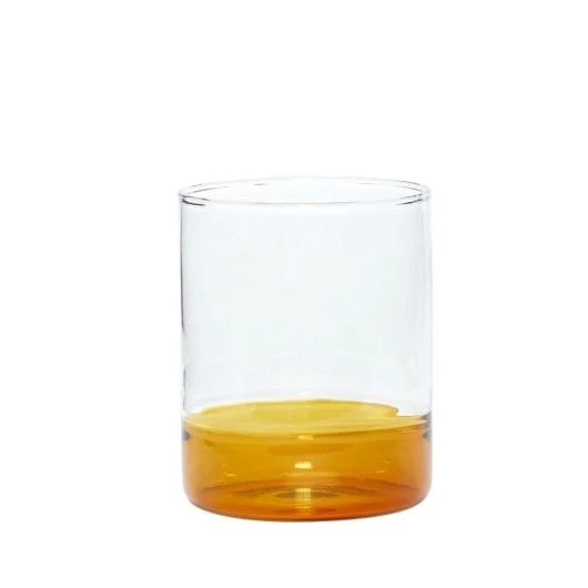 Hubsch Drinkglazen amber - set van 6 stuks