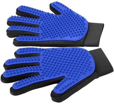 DynamicDeals Premium Pet Hair Remover Gloves Gentle Pet Grooming Gloves For Dogs, Cats & Horses Premium Pet Hair Remover Gloves Gentle Pet Grooming Gloves For Dogs, Cats & Horses