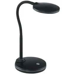 Tischleuchte LED Beistelllampe Bürolampe Dimmbar Schreibtischlampe Schwarz