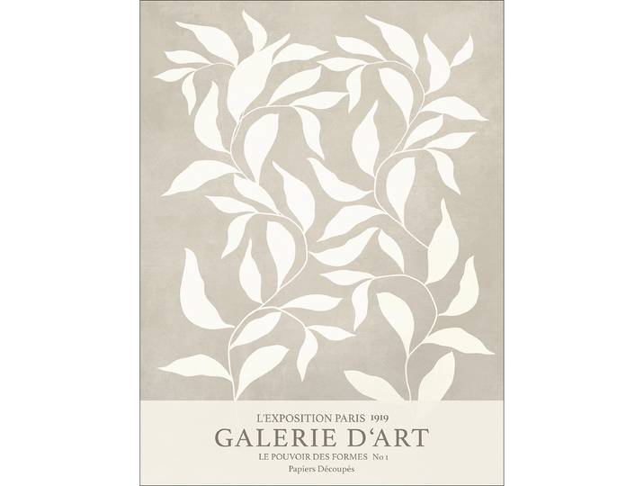 Leinwandbild Le Pouvoir De Fleurs Rahmen: Mitteldichte Holzfaserplatte MDF Bespannung: Canvas Grau/Beige 57 x 77 x 2cm
