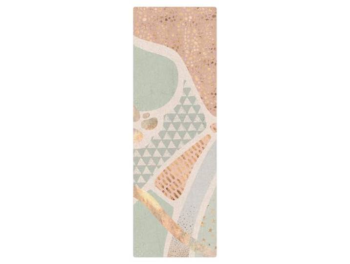 micasia Korkteppich rutschfeste Oberfläche Kinderzimmer Bodenschutz - Naturprodukt - Kinder Abstrakt 3,5mm dünne Kork Bodenmatte blau Kinderteppich trittsichere Matte 2092 (100x300cm)