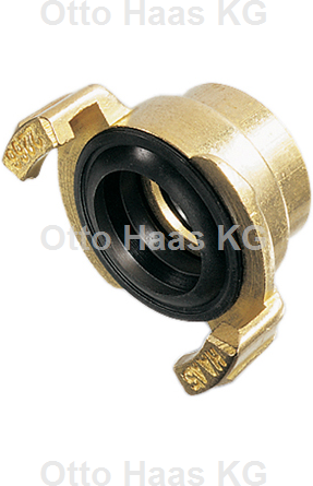 Raccord rapide HAAS 2268 1 1/4", filetage femelle, largeur de came 40 mm, laiton poli