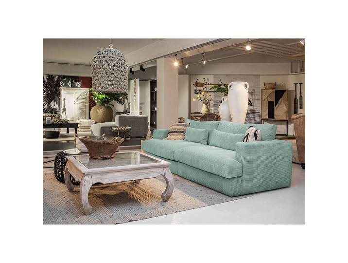 Bigsofa Izumo Blau Cordstoff Coco 120cm Modern